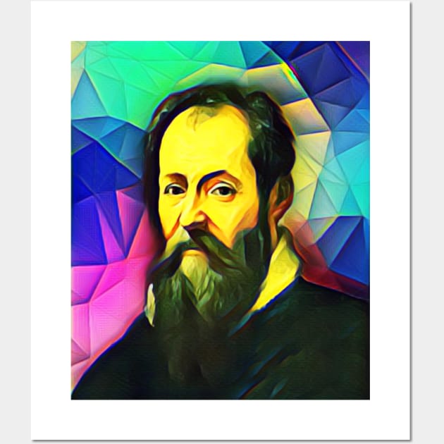 Giorgio Vasari Colourful Portrait | Giorgio Vasari Artwork 7 Wall Art by JustLit